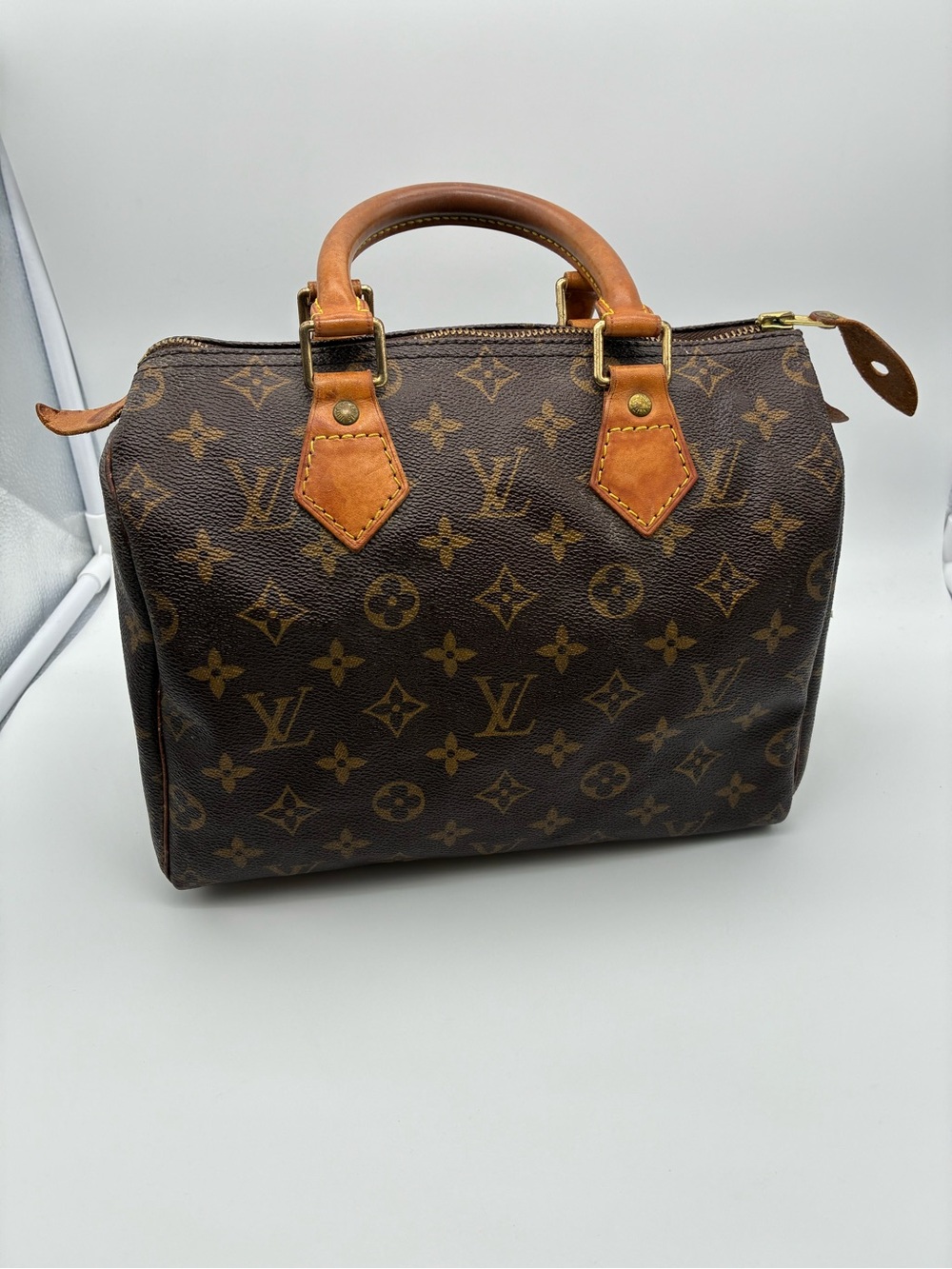 Louis Vuitton Brown Monogram Speedy 25 Vintage
